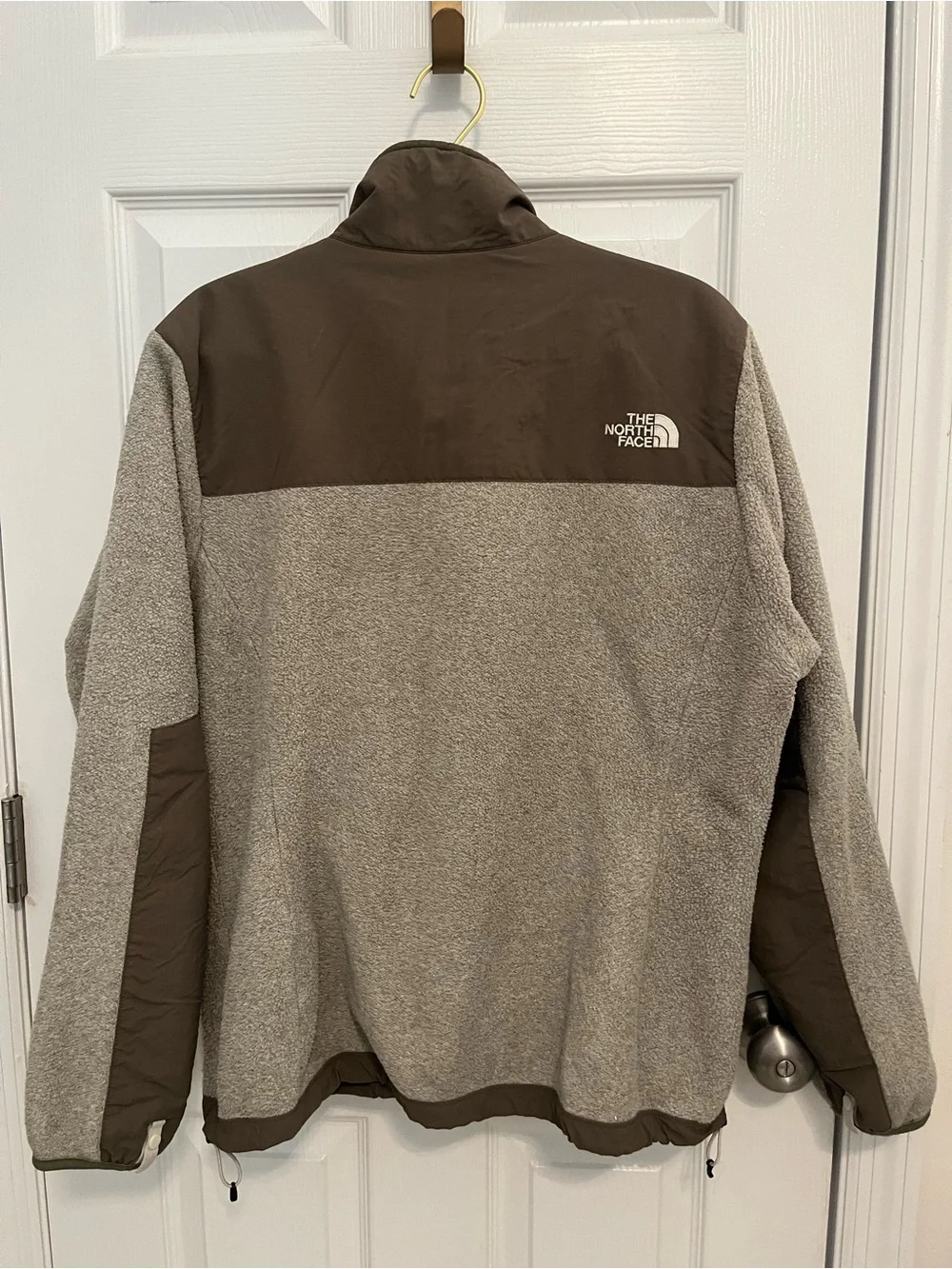 The North Face Men’s Denali Polartec Fleece Jacket Brown Gray Size Large